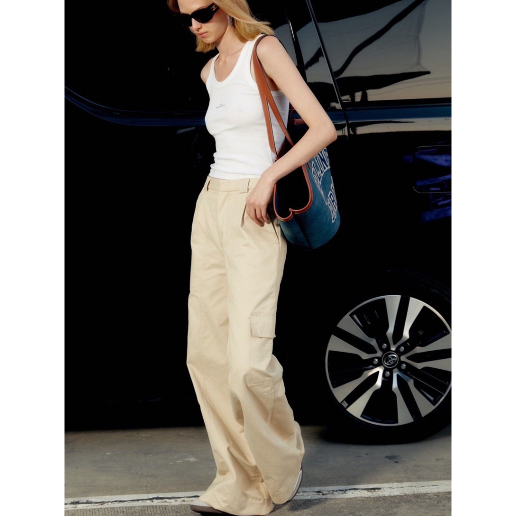 ZTN0016 Khaki cargo pants (zatanidesigned)