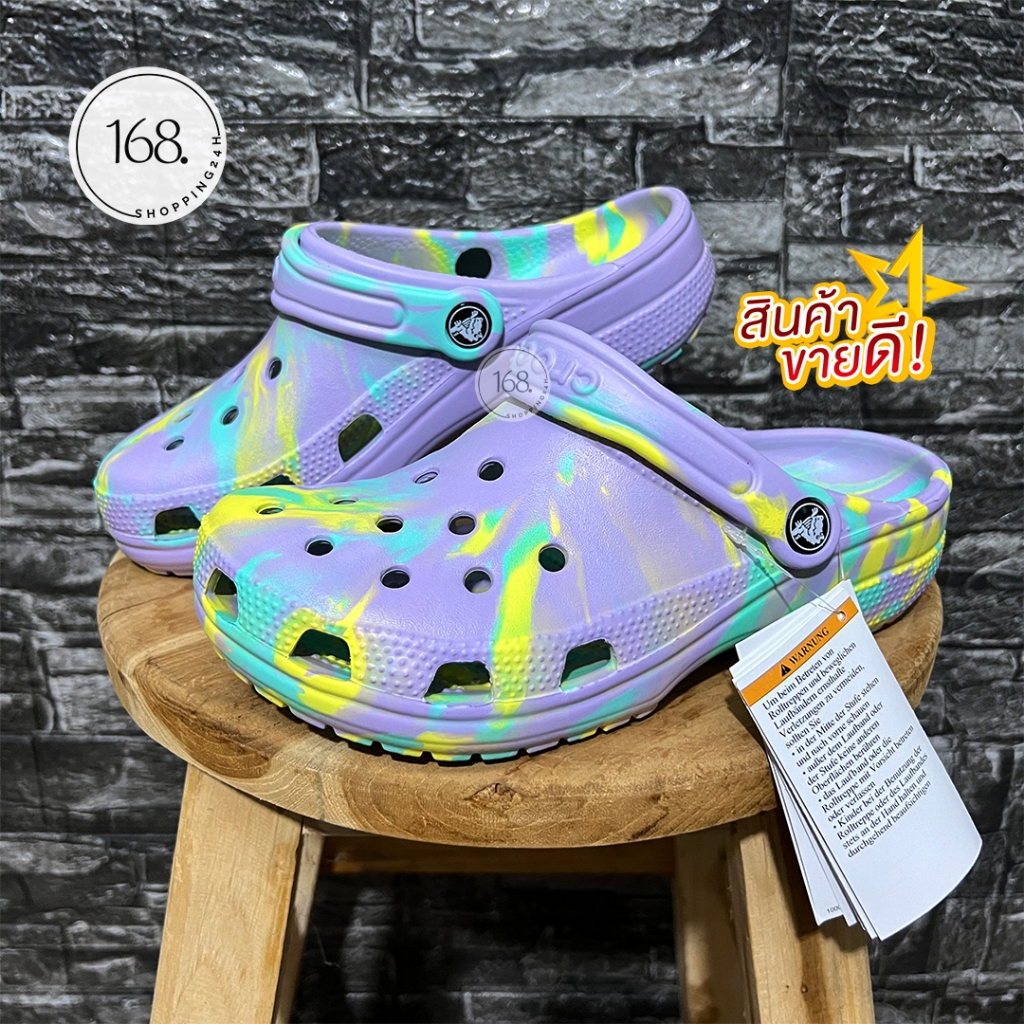 รองเท้าลำลองแฟชั่น หัวโต สไตล์ Croocs CR Clog ( Unisex ) เบา ใส่สบาย 🚚 พร้อมส่งทันที 🚚