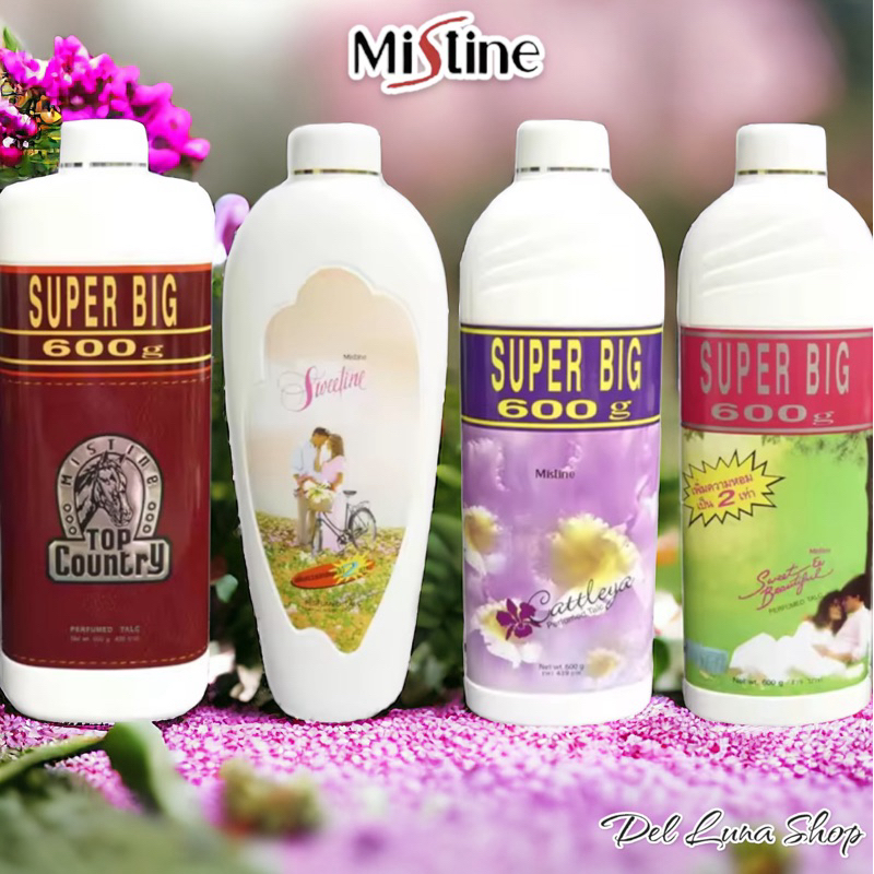 Mistine Super Big Perfumed Talc แป้งหอมมิสทีนโรยตัว 600g.