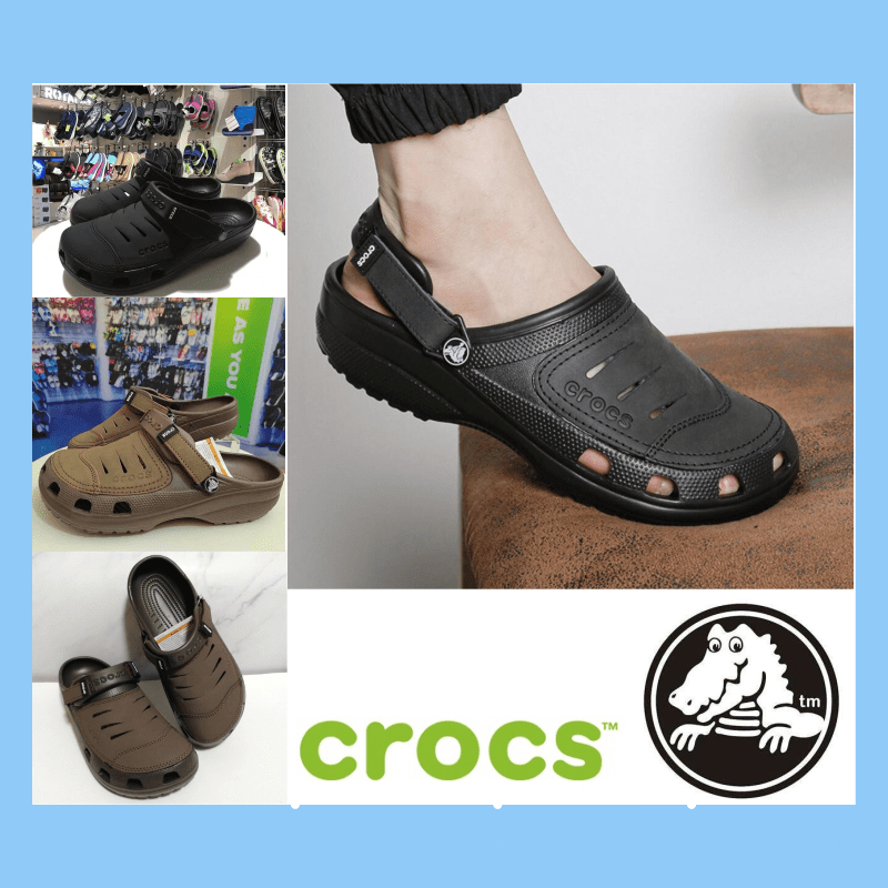 รองเท้าแตะ Crocsแบบสวมสำหรับผู้ชายมี ไชส์40--45 สวยสวย 〖ใหม่เอี่ยมของแท้〗