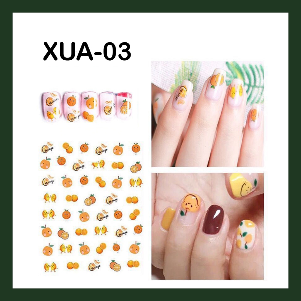 สติ๊กเกอร์ติดเล็บ 3D ลายการ์ตูน ชนิดลอกแปะได้ Nail Sticker - รูปที่ 2
