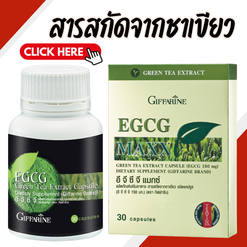 สารสกัดชาเขียวลดน้ำหนัก ควบคุมน้ำหนัก  อีจีซีจี กิฟฟารีน | EGCG GIFFARINE
