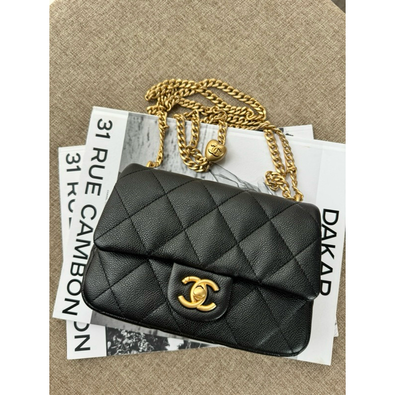 chanel mini 7” flap bag ส่งฟรี