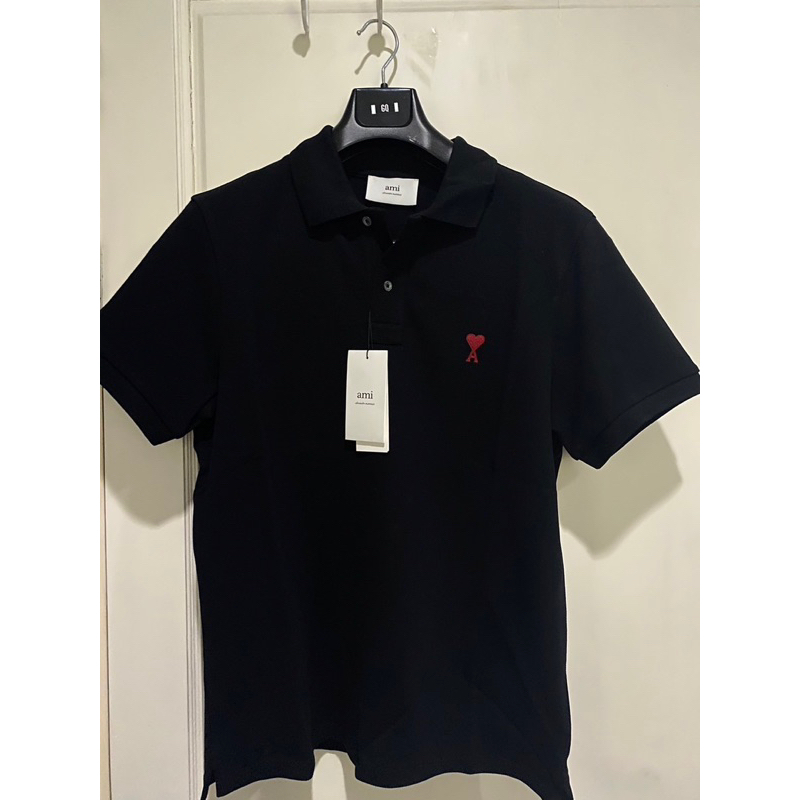 AMI Paris Ami de Coeur Logo Embroidered Short-Sleeved Polo Shirt