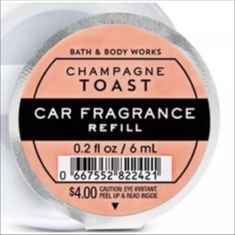 ช๊อปไทย Bath and Body Works Car Fragrance Refill 6ml น้ำหอมรถ Sweet Pea รีฟิลน้ำหอมรถยนต์ Champagne toast Car Fragrance