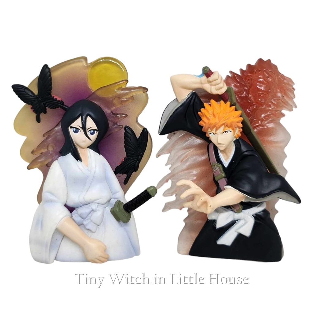 Bleach เทพมรณะ Portrait 3D Stand KUCHIKI RUKIA & Kurosaki Ichigo Figure Bandai มือ2 งานแท้ จากญี่ปุ่