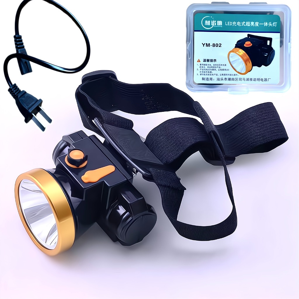 ไฟหน้า LED มัลติฟังก์ชั่น USB ที่แข็งแกร่งแสงชาร์จไฟฉุกเฉินกลางแจ้งติดหัวไฟฉายกันน้ำซังพร้อมแม่เหล็ก