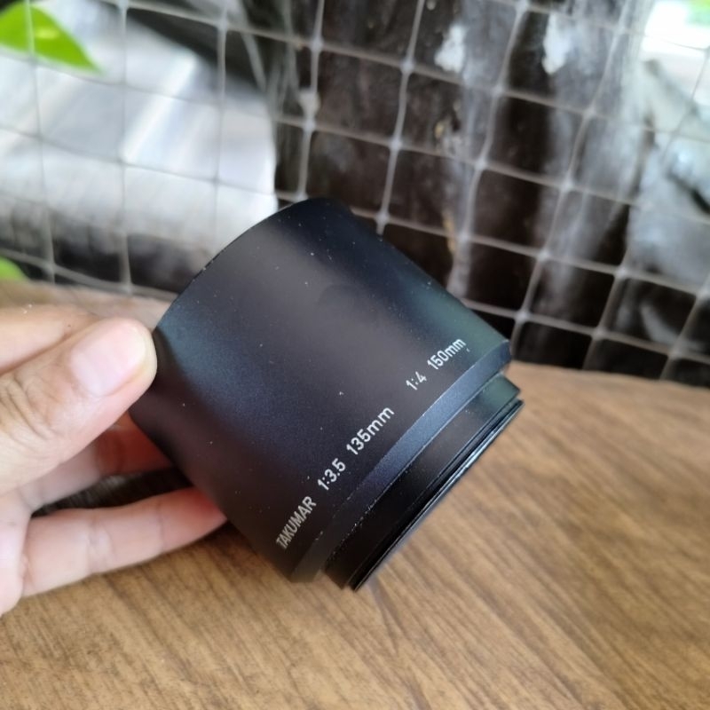 Hood lens Takumar F: 3.5 135mm. 1:4 150mm. ฮู้ดเลนส์ 💯 ASAHI OPT