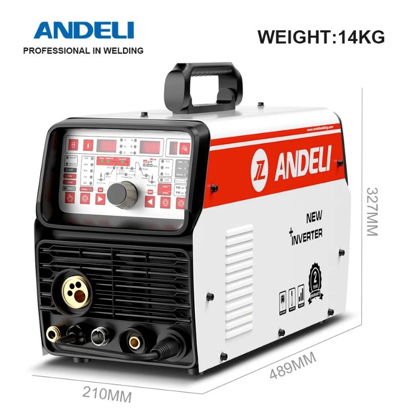 ANDELI ตู้เชื่อมมัลติฟังก์ชั่น MIG270 TPL PRO มีเพาซ์ MIG,DC TIG,MMA