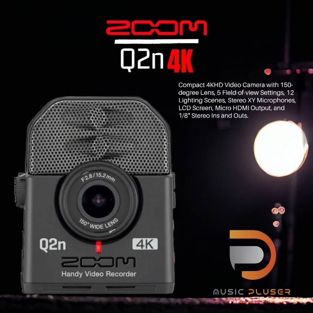 Zoom Q2n-4K อุปกรณ์อัดเสียงและภาพแบบพกพาที่มาพร้อมกับกล้องและไมค์ในตัว ซึ่งการใช้งานของมันรองรับไฟล์