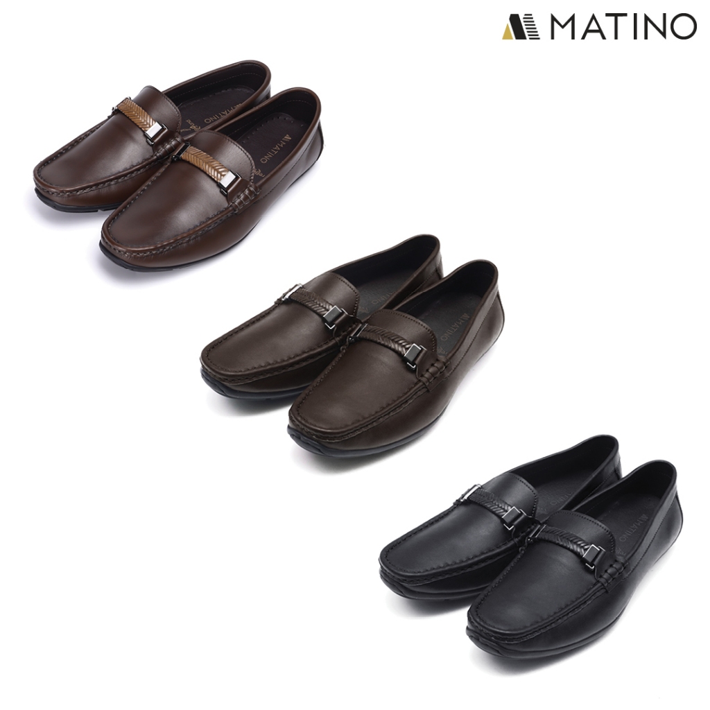 MATINO SHOES รองเท้าชายหนังแท้ รุ่น MC/S 2203 BLACK/BROWN/TAN