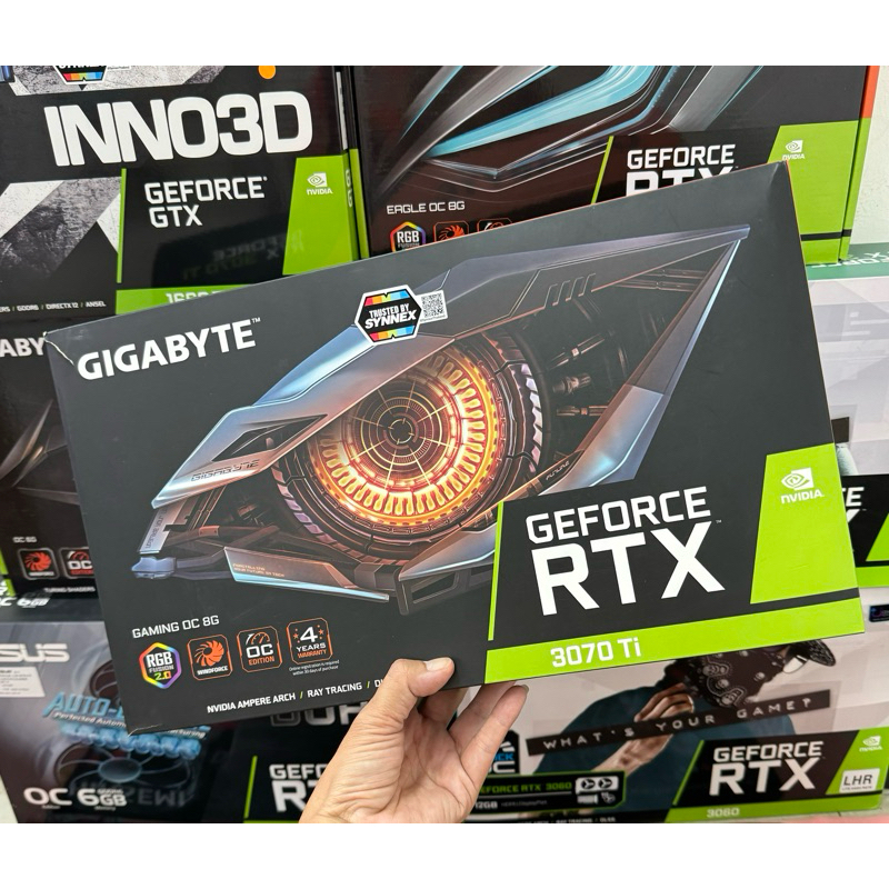 Gigabyte GeForce RTX 3070 Ti GAMING OC 8G (ภาพถ่ายจากสินค้าจริง)