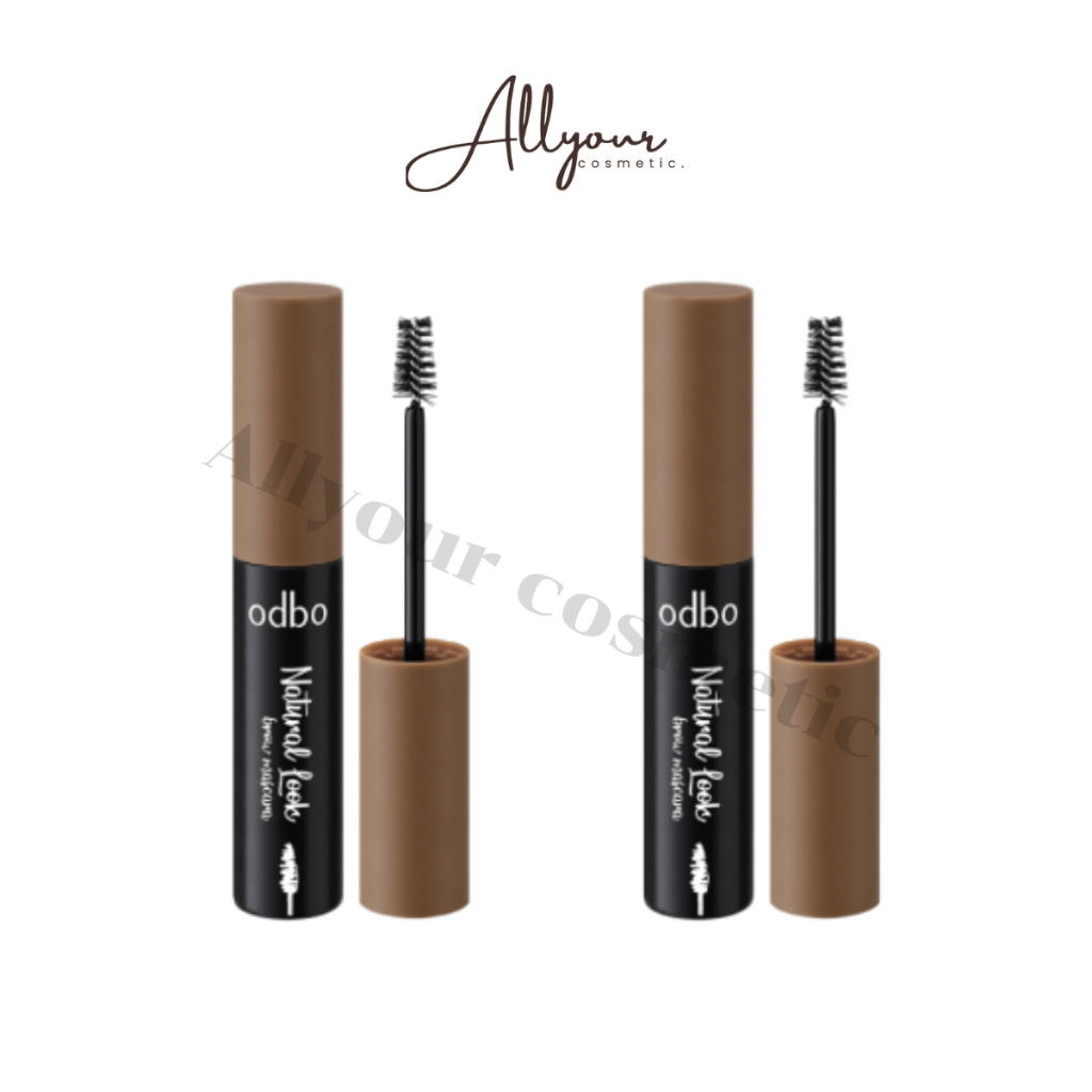 (ของแท้) มาสคาร่าคิ้ว ODBO Natural Look Brow Mascara แปรงปลายเรียวเล็ก ไม่เป็นก้อน ติดทนนาน OD798