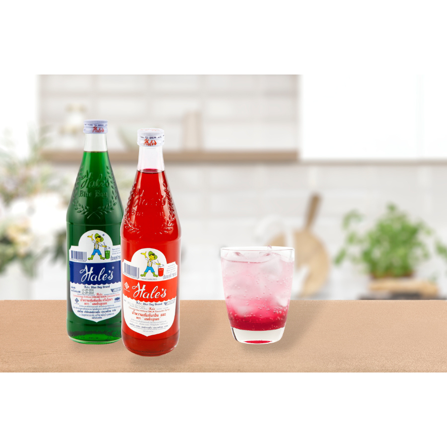 เฮลซ์บลูบอย น้ำหวานเข้มข้น กลิ่นสละ/ครีมโซดา 710 มล.