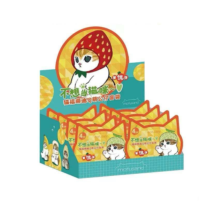 🍀พร้อมส่ง☘️Mofusand V.2 Fried Shrimp Cat Q Cute 1 ซองได้ 4 ตัวค่ะ