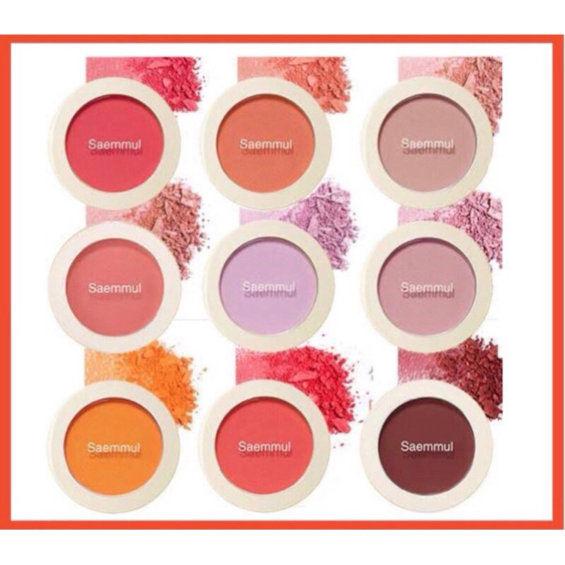 แท้/พร้อมส่ง The SAEM Saemmul Single Blusher 5g
