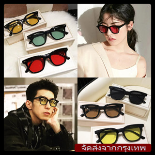 [จัดส่งรวดเร็ว]แว่นกันแดดแฟชั่นเกาหลี เลนส์สีน้ำตาล ป้องกันร…