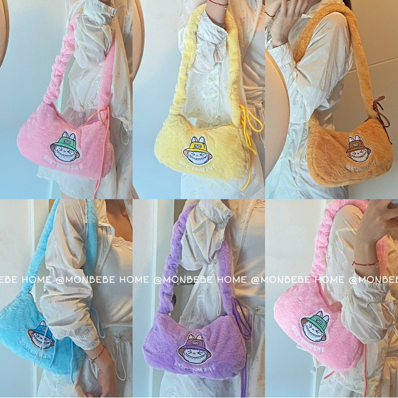 กระเป๋าสะพายข้าง กระเป๋าlabubu ลาบูบูน่ารักใส่มือถือได้ พร้อมส่ง