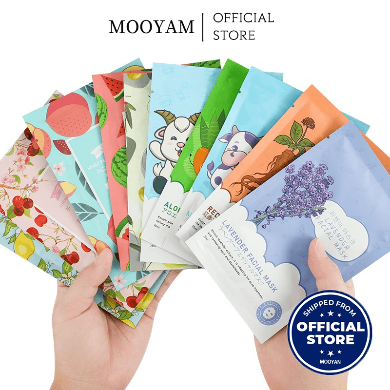 Mooyam Korean Japanese Moisturising Hydrating Facial Mask Sheet Face Mask Pack