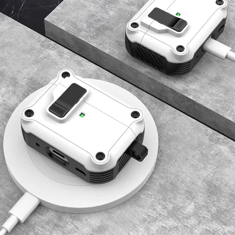 เคสหูฟัง กันกระแทก พร้อมตัวล็อค เพื่อความปลอดภัย สําหรับ AirPods Pro 2 3 1 AirPods Pro2 Pro Gen Air Pods Pro airpods4 - รูปที่ 4