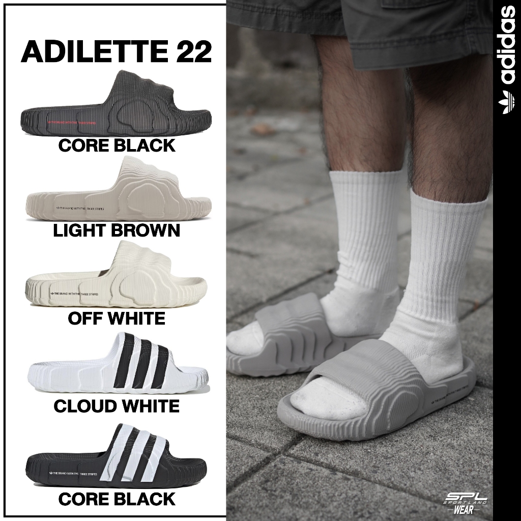 Adidas Collection รองเท้าแตะ รองเท้าแฟชั่น Adilette 22 Slides ID4925/ IG8263 / HQ4670 / IF3668 / IF3670 (2000)