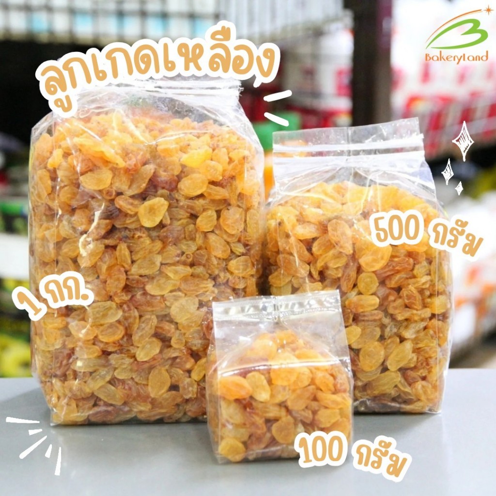 ลูกเกดเหลือง Yellow Raisin นำเข้าจากประเทศอิหร่าน
