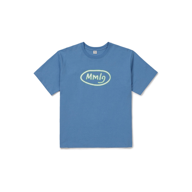 ALAND เสื้อ MMLG SIGN HF - T (NATURAL SOAP) D/Blue