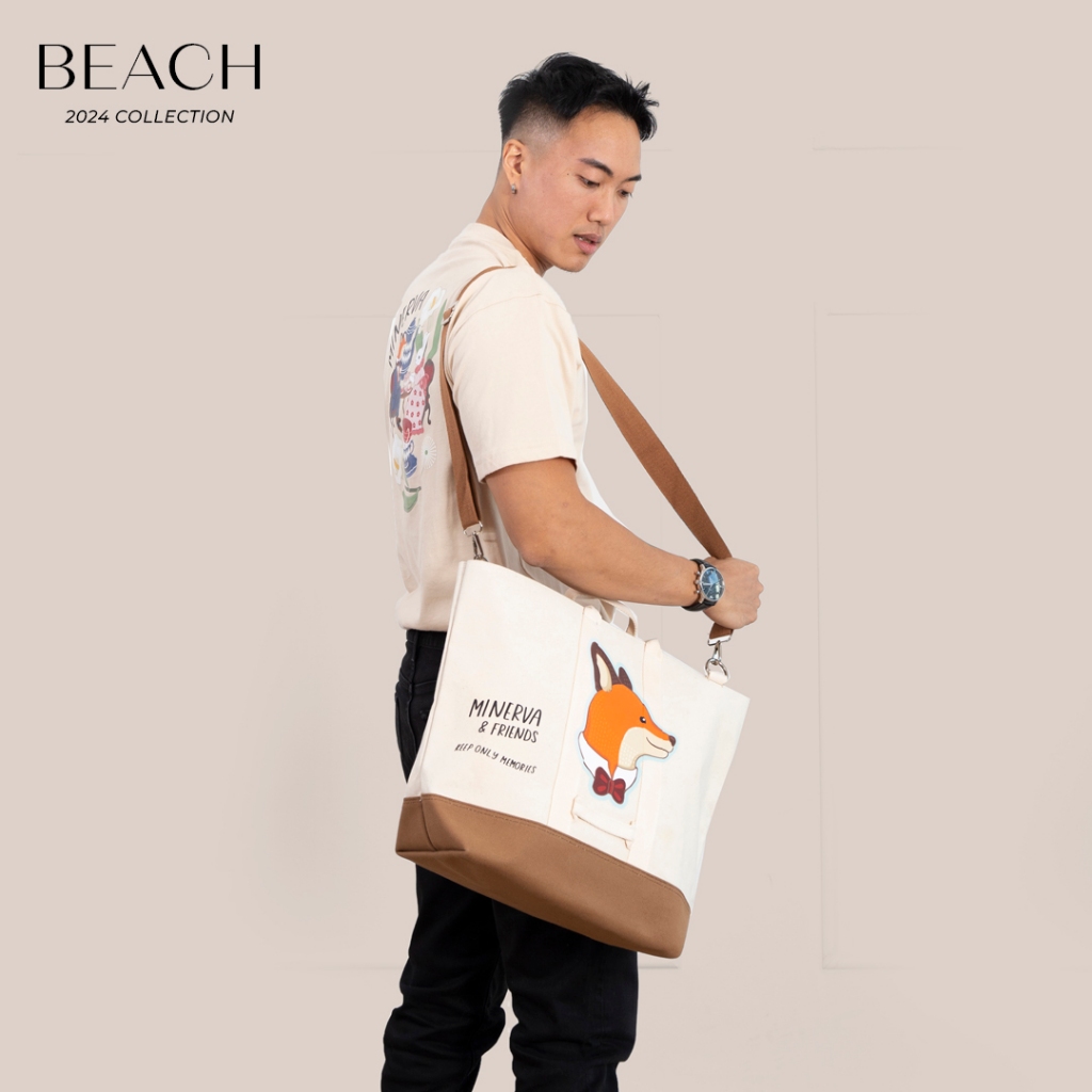 ABDSTORE - BEACH BAG กระเป๋า ผ้าแคนวาส tote bag by Ambassador