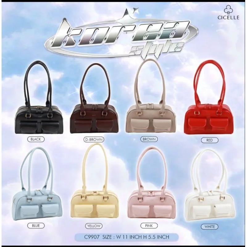 กระเป๋าทรงkoreaแบรนด์แท้CICELLEน้องเตาอบ💖