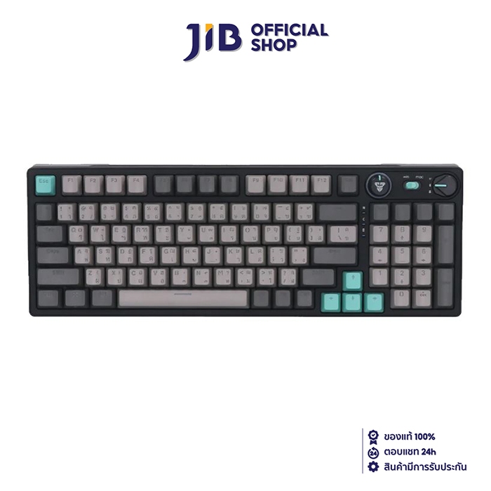 WIRELESS KEYBOARD (คีย์บอร์ดไร้สาย) FANTECH ATOM PRO96 MK914 (MERCURY) (RED SWITCH RGB EN/TH)