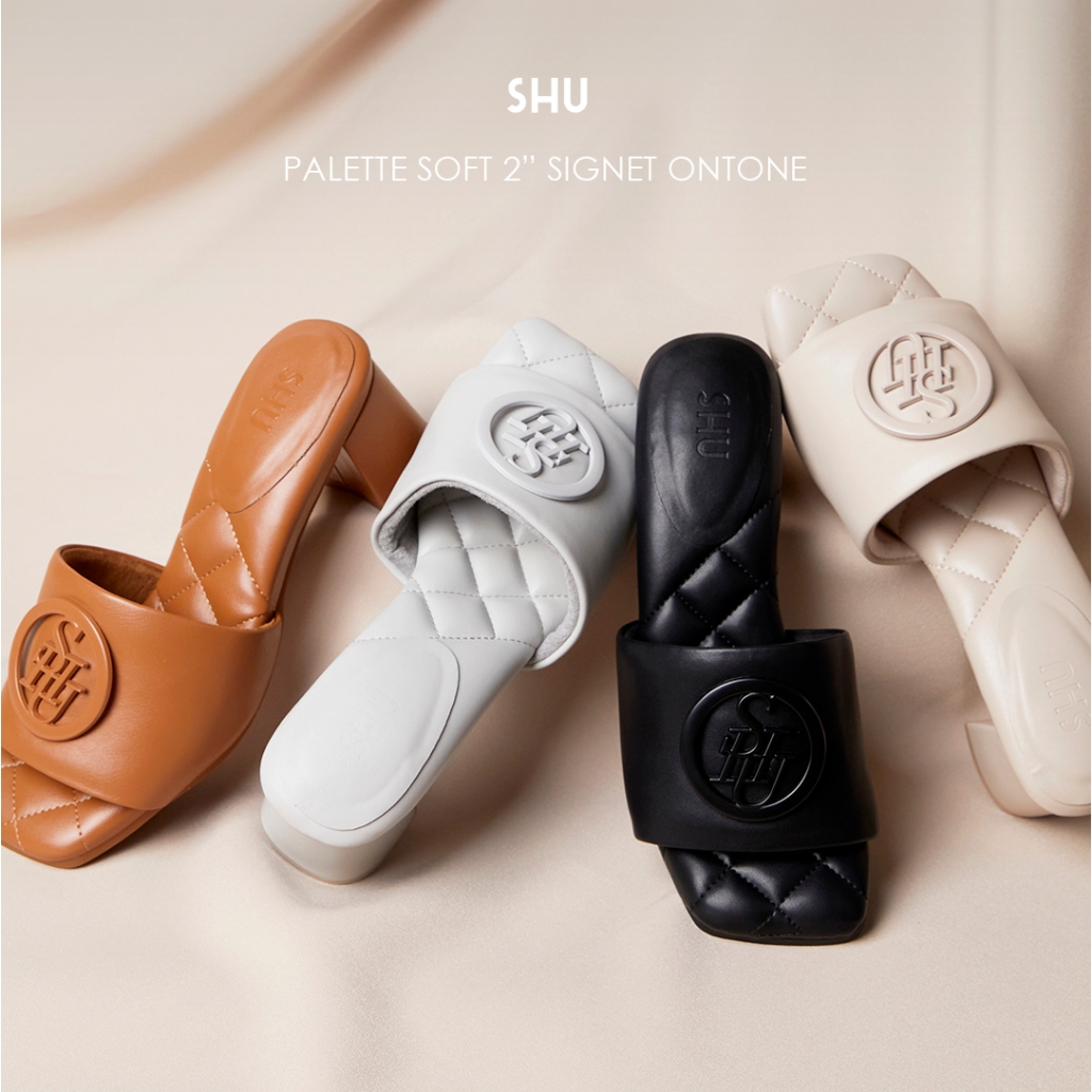 SHU PALETTE SOFT 2" SIGNET ONTONE รองเท้าส้นสูง