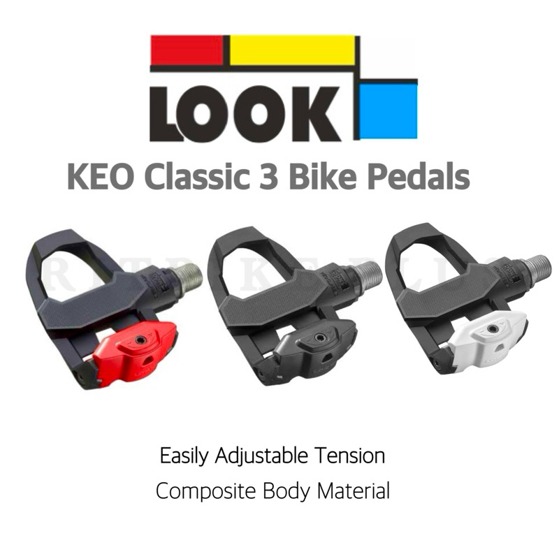 *Lot ใหม่* บันไดเสือหมอบ LOOK รุ่น KEO Classic 3 พร้อมคลีทสีเทา น้ำหนักเบา ถอดใส่ง่าย (สินค้าบริษัท)