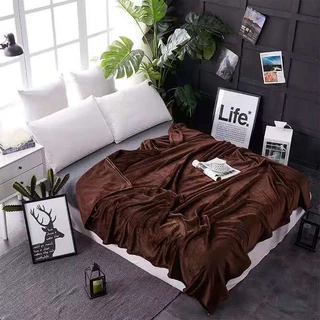 🛏ผ้าห่มนาโนสีพื้น DC2 ผ้าห่ม🛏เนื้อผ้านุ่ม 🌈เเล้วรู้สึกสบาย เหมาะเป็นของขวัญของฝาก มีหลายขนาด🌈