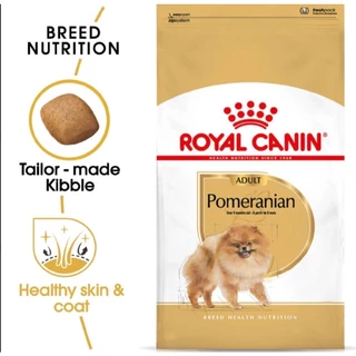 ROYAL CANIN POMERANIAN ADULT3 kgโรยัล คานิน อาหารสุนัขโต พันธุ์ปอมเมอเรเนียน ชนิดเม็ด (POMERANIAN ADULT) 3 kg.