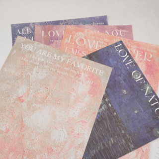 พร้อมส่ง กระดาษห่อของขวัญ กระดาษห่อดอกไม้ ลายสีน้ำมัน 油画风包装纸