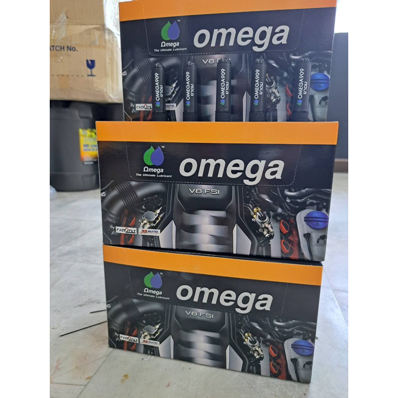หัวเชื้อน้ำมันเครื่องโอเมก้า909 (Omega909) 1กล่อง = 12 หลอด