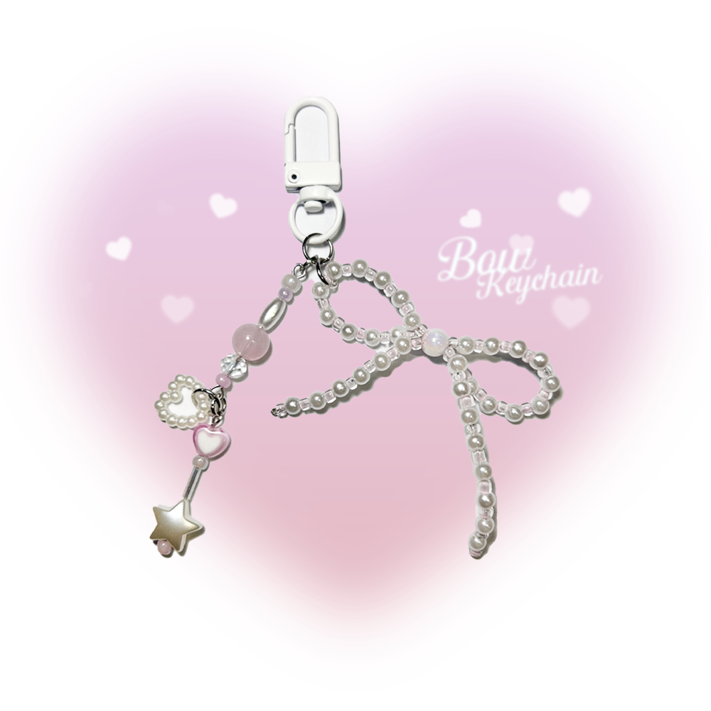 NEW🎉พวงกุญแจลูกปัด 🎀ิBOW💖