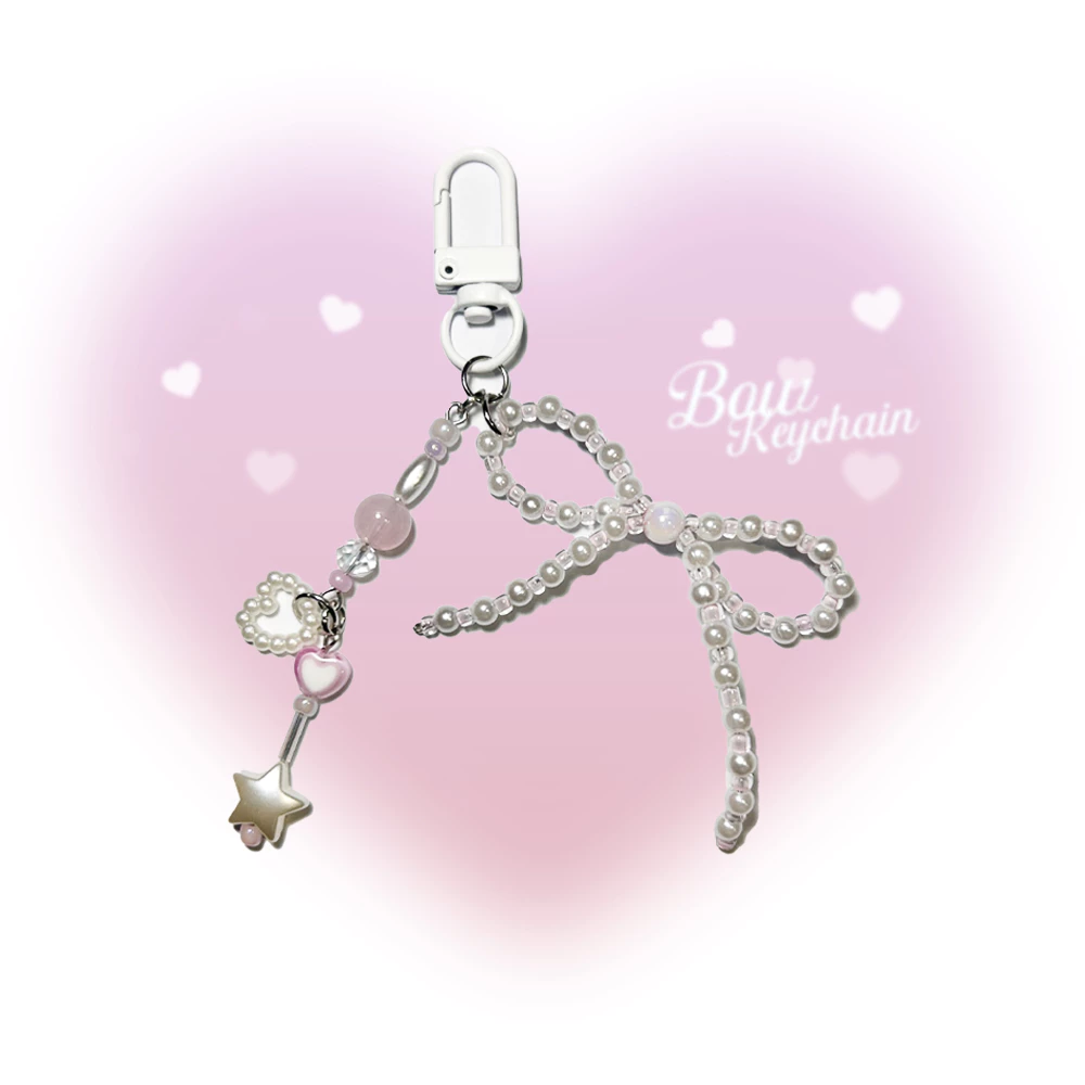 NEW🎉พวงกุญแจลูกปัด 🎀ิBOW💖