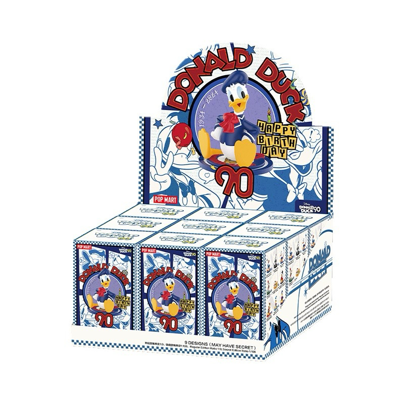 [พร้อมส่ง 🇹🇭] POP MART - กล่องสุ่ม Donald Duck Happy Birthday ยก Box (9 กล่อง)