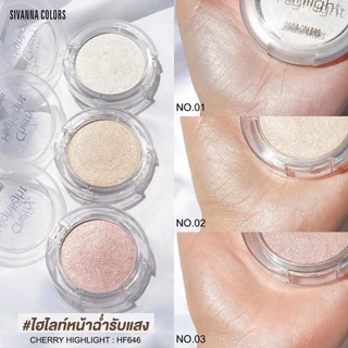 HF646 Sivanna Colors Cherry Highlight ซีเวนน่า เชอร์รี่ ไฮไลท์ เนื้อฝุ่น 5ก.