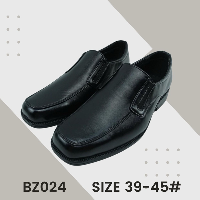 โปรโมชั่นราคาพิเศษ!!! รองเท้าหนังดำ BZ024 ใส่ทำงานข้าราชการเหมาะสำหรับนักเรียนนักศึกษา