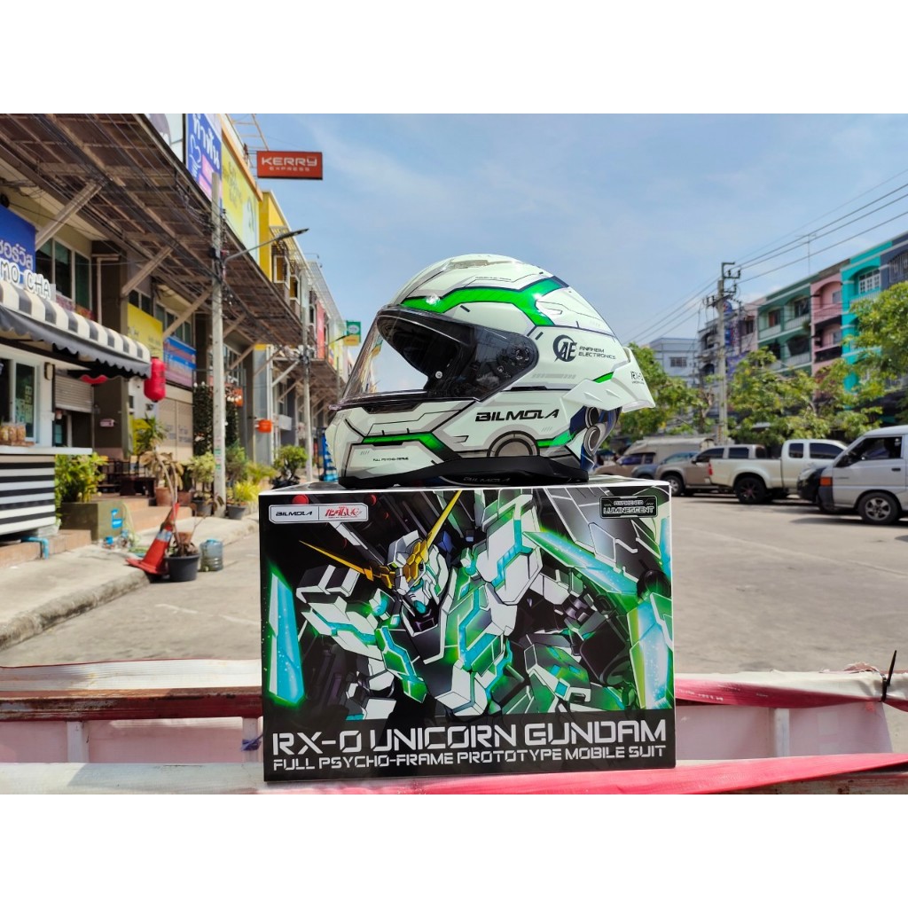 หมวกกันน้อค Bilmola | Mobile Suit Gundam Unicorn คอลเลคชั่น Limited ลาย Gundam Unicorn RX-0 NT-D mod