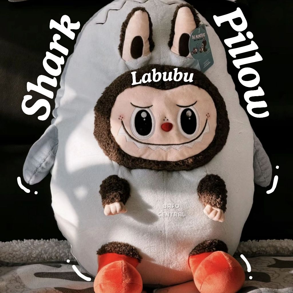 พร้อมส่ง ** หมอนตุ๊กตา THE MONSTERS Labubu Shark Pillow (Popland Exclusive)