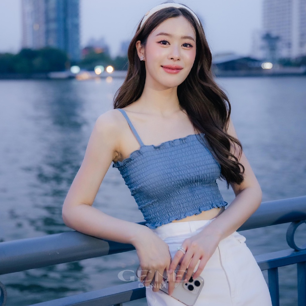 GENEDENIM สายเดี่ยวสม็อค รุ่น Candy