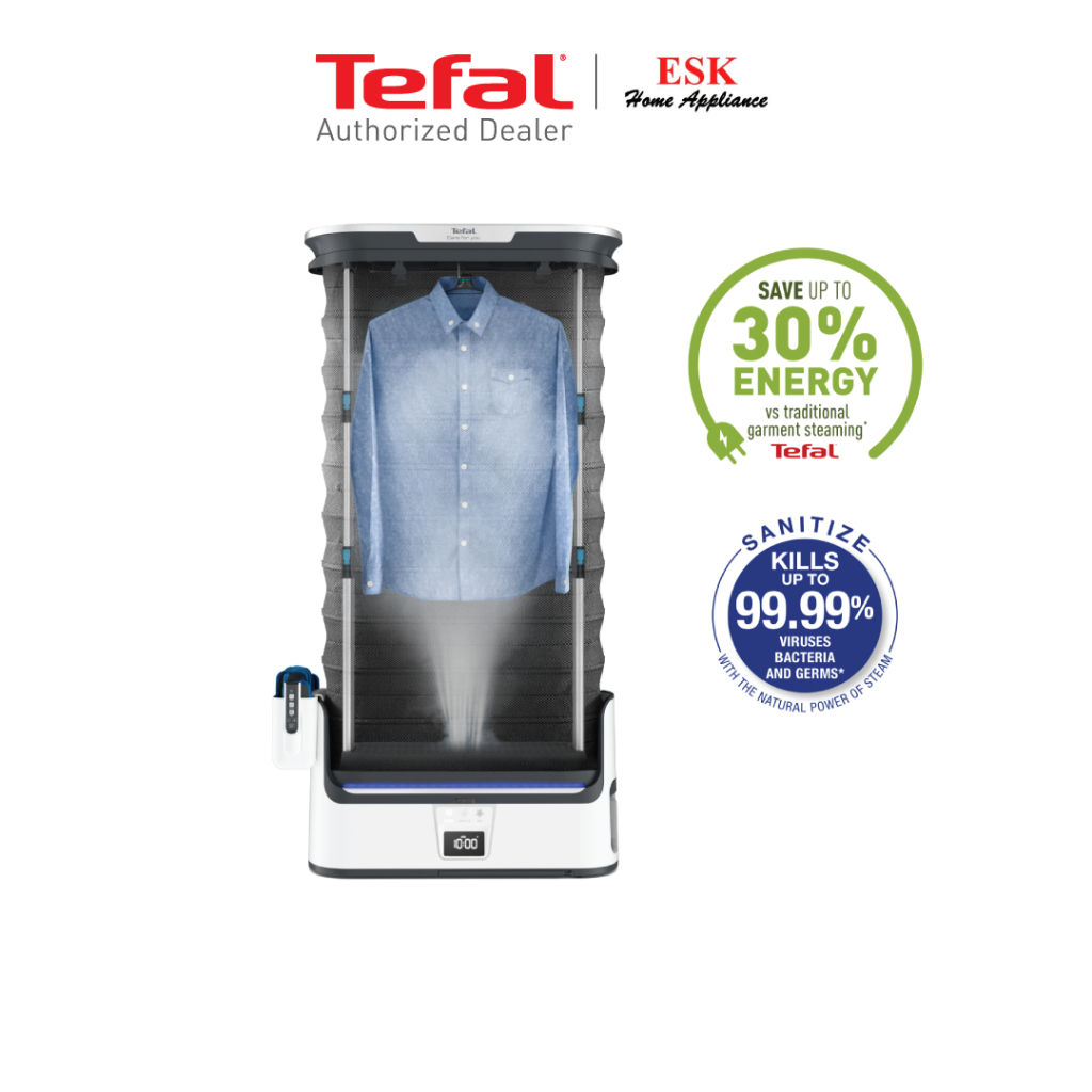 Tefal เครื่องดูแลผ้าไอน้ำอัตโนมัติ CARE FOR YOU I-BLUE รุ่น YT4050E1 (ประกันศูนย์2ปี)
