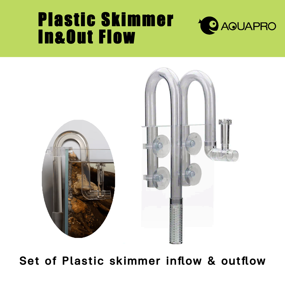 AquaPro Plastic Inflow/Outflow อินโฟล/เอาท์โฟล แบบใส ทำจากพาสติกไม่แตกง่าย