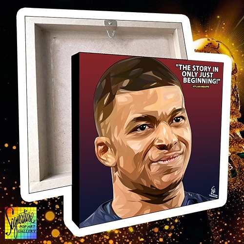 กรอบรูป POP ART "Kylian Mbappe" นักฟุตบอล