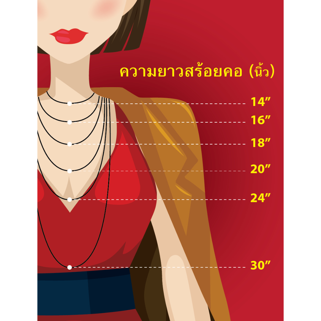 สร้อยคอทองสามกษัตริย์ 3k คละแบบ ความยาว 18 นิ้ว ลายไข่ปลา กระดูกงู โซ่ ห่วงกลม ห่วงคู่ เลสแบน สร้อยแฟชั่น ทำจากทองเหลือง - รูปที่ 4