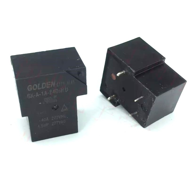 Relay GK-A-1A-24D3HD 24VDC 4 pins 40A สีดำ GOLDEN Power Relay
