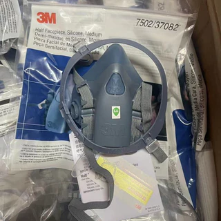 3M หน้ากากครึ่งหน้าชนิดไส้กรองคู่ รุ่น 7501，7502, 7503ขนาดกลาง, ซิลิโคน